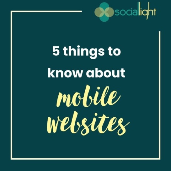 5 things to know about mobile websites